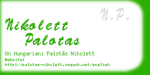 nikolett palotas business card